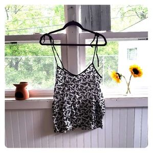 Strap top, flowy top, floral strap top, tank top